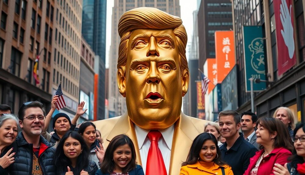 controversial trump statue headlines