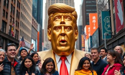 controversial trump statue headlines