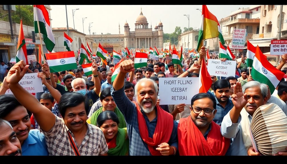 demonstrations against government policies