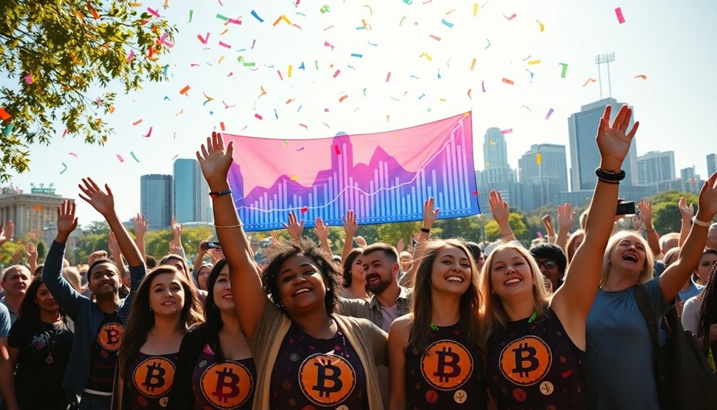 bitcoin price surge celebration