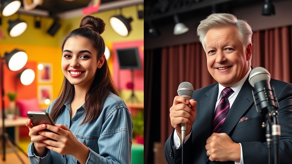 online fame vs tv stardom