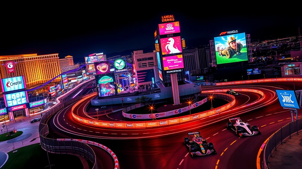 vibrant race strategic excitement