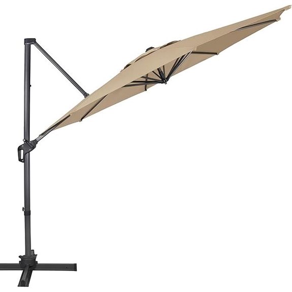 Sunnyglade 10Ft Cantilever Patio Umbrella with Rotation