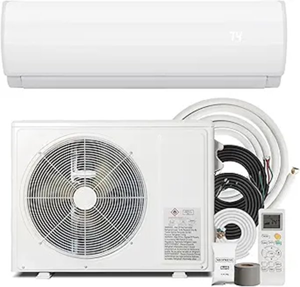 12000BTU Mini Split AC Heat Pump with Installation Kit