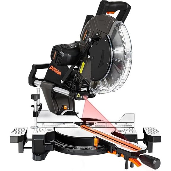 DOVAMAN 12-Inch Dual-Bevel Miter Saw with Laser