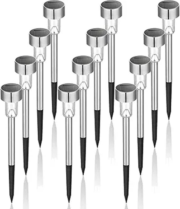 GIGALUMI Solar Waterproof Garden Lights (12-Pack)