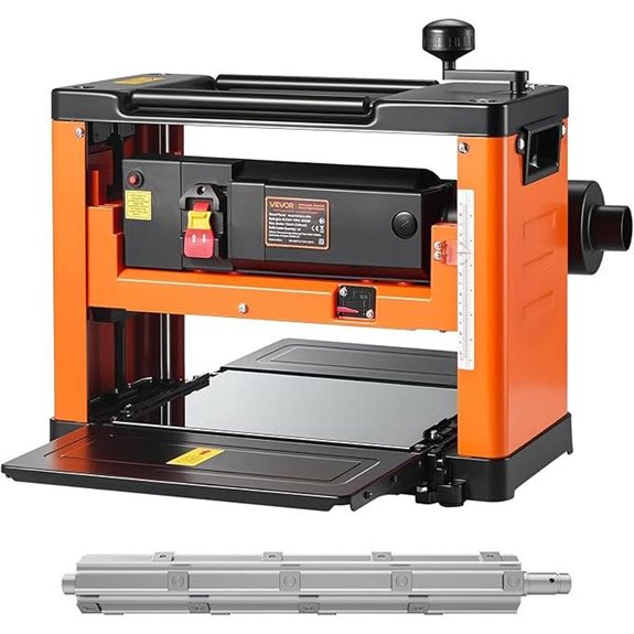 VEVOR 13-Inch Spiral Thickness Planer for Wood