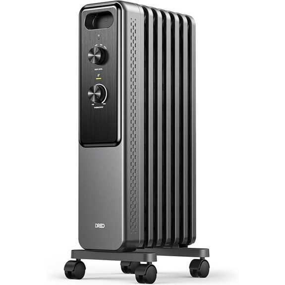 Dreo 1500W Oil-Filled Radiator Heater with Thermostat