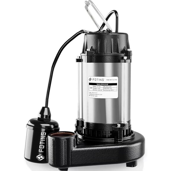 FOTING 1HP 32FT Submersible Sump Pump with Float