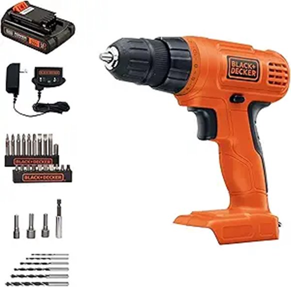 BLACK+DECKER 20V MAX Power Drill with Bits Kit