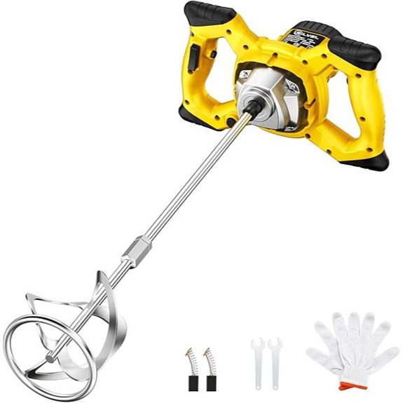SILVEL 2300W Electric Cement Mixer with Adjustable Speed