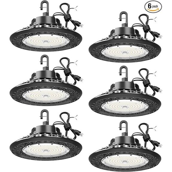 YXL 240W UFO LED High Bay Shop Lights (6 Pack)