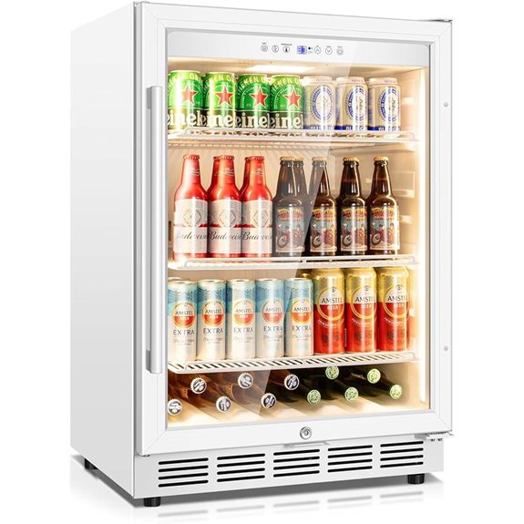 Tylza 24-Inch Beverage Refrigerator with Glass Door