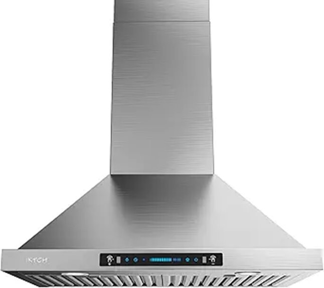 IKTCH 30-inch Wall Mount Range Hood with Touch Control