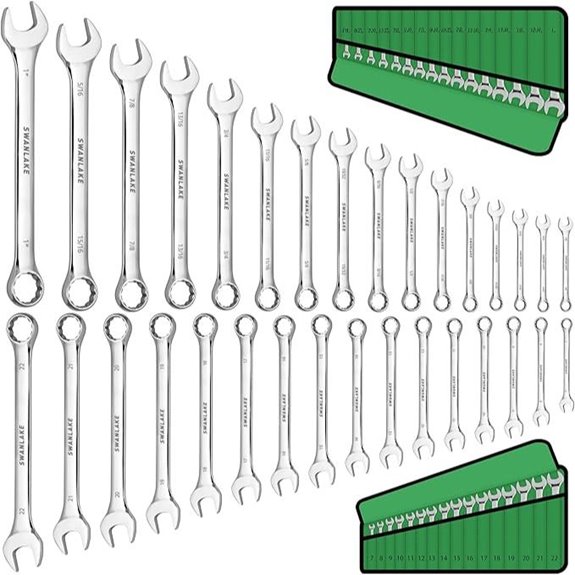 SWANLAKE 32-Piece Combination Wrench Set