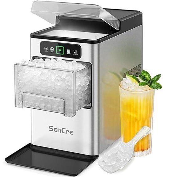 Nugget Ice Maker 40lbs/Day Self-Cleaning Countertop Machine