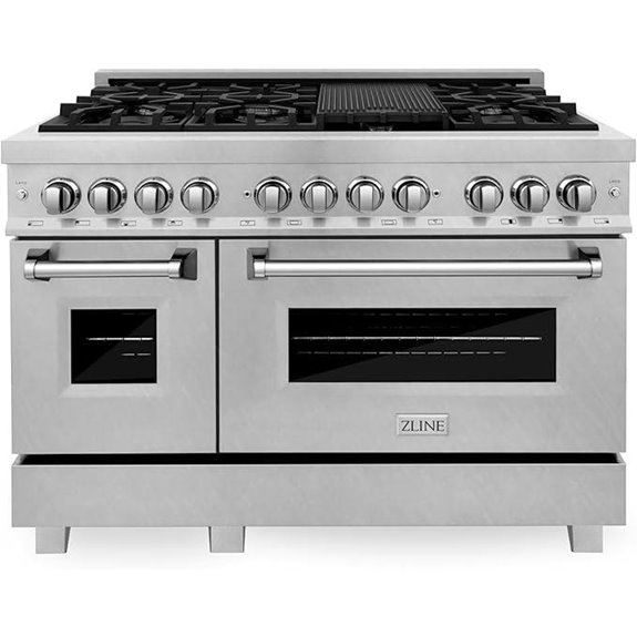 ZLINE 48-Inch Dual Fuel Range with 2 Ovens