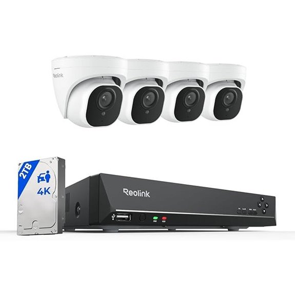 REOLINK 4K Security Camera System with 4 Cameras