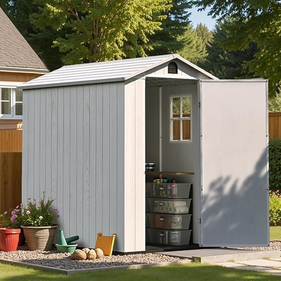 Patiowell 4x6 Resin Garden Storage Shed