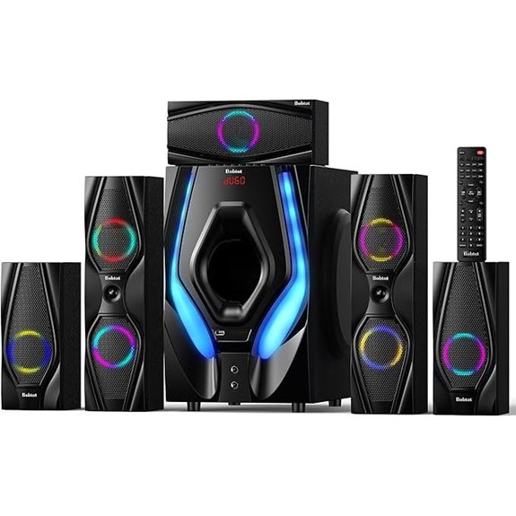 Bobtot 5.1/2.1 Channel Home Theater System with Subwoofer