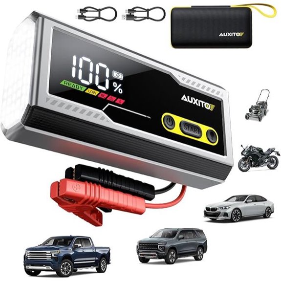 AUXITO 6000A Car Jump Starter with LED Display