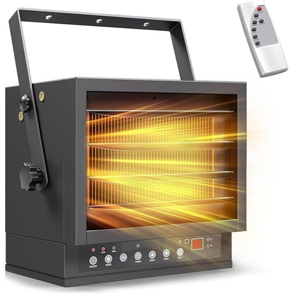 7500W Electric Garage Heater with Remote and Thermostat
