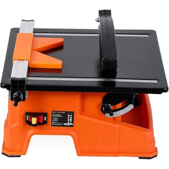 7-Inch Wet Tile Saw with Bevel Cutter and Copper Motor