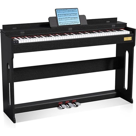 Digital Piano Keyboard 88 Keys with Stand and Pedal