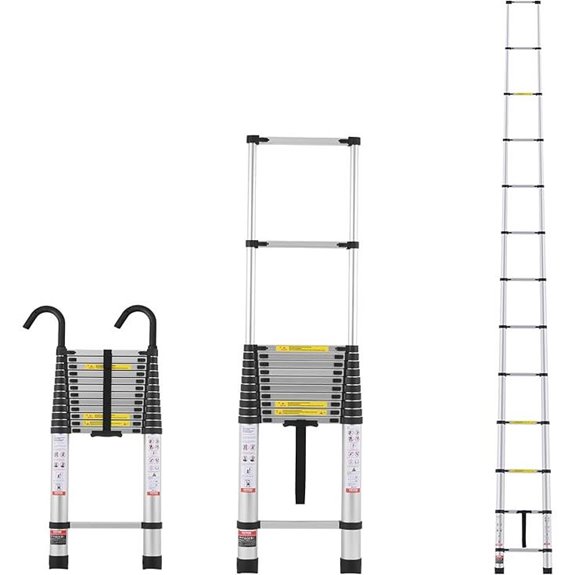 VEVOR Telescoping Aluminum Extension Ladder (16.4FT)