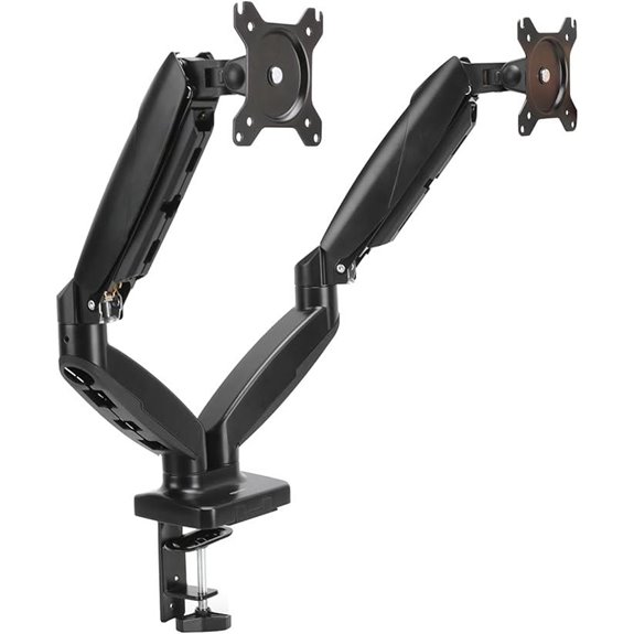 Amazon Basics Dual Monitor Arm Mount Adjustable Holds 27