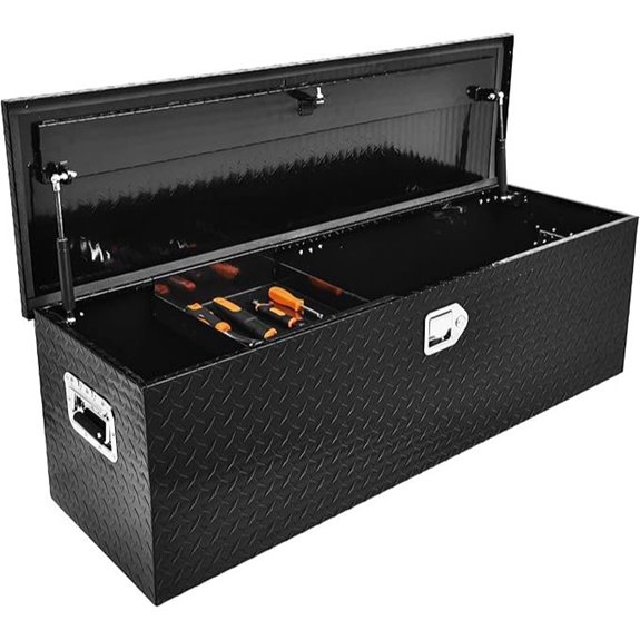 YITAMOTOR Aluminum Truck Bed Tool Box with Shelf