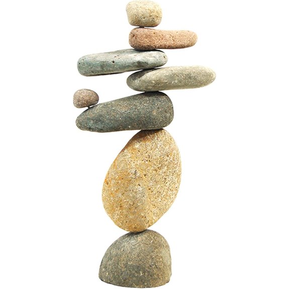 Ancient Graffiti Eight-Stone Garden Balancing Cairn