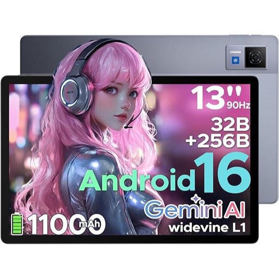 DOOGEE U13 13 Android Tablet with AI and Face Unlock