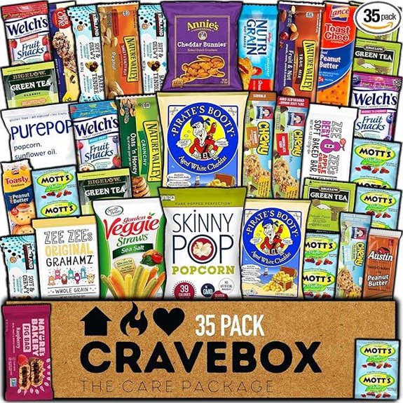 CRAVEBOX Nut & Snack Gift Box (35 Count)