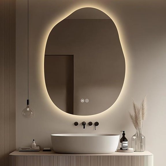 LED Bathroom Mirror with Backlit Dimmable & Anti-Fog