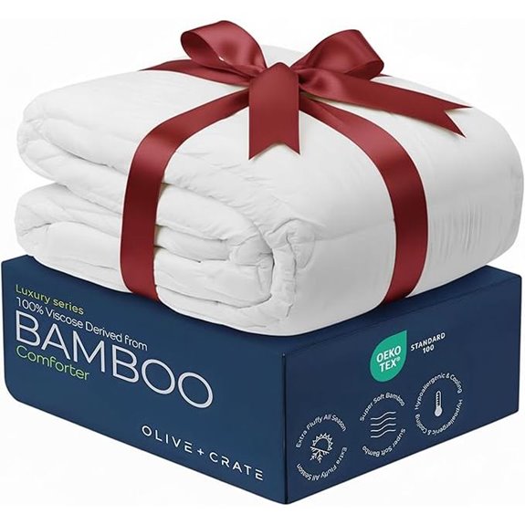 Olive + Crate Organic Bamboo Queen Comforter