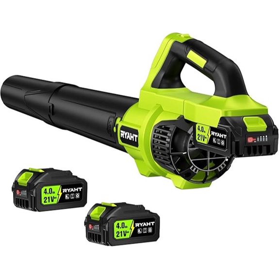 Cordless Leaf Blower with Batteries and Charger