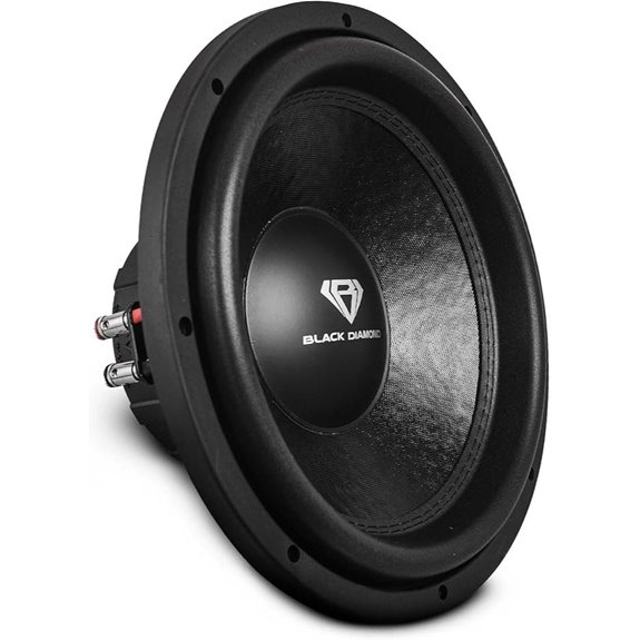 BLACK DIAMOND 15-Inch Car Subwoofer with Dual 4 Ohm Coils