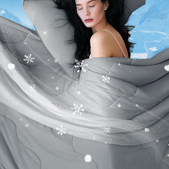 DOWNCOOL Cooling Comforter Queen Size Breathable Summer Quilt