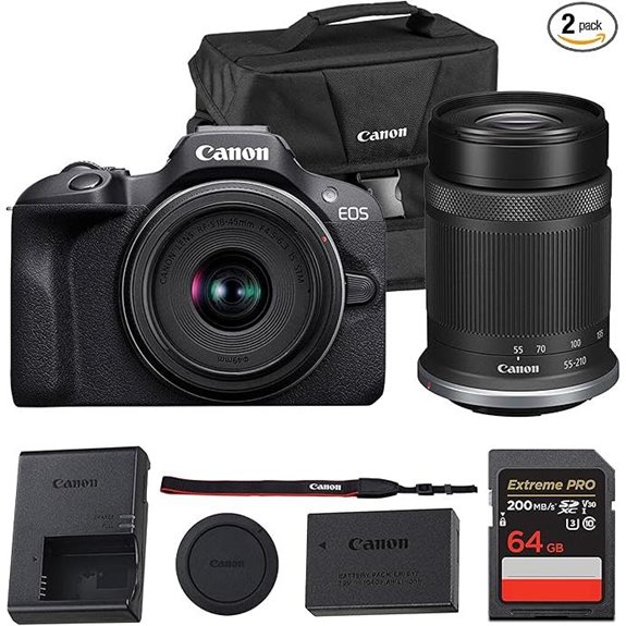 Canon EOS R100 Mirrorless Camera with Lenses with Lenses