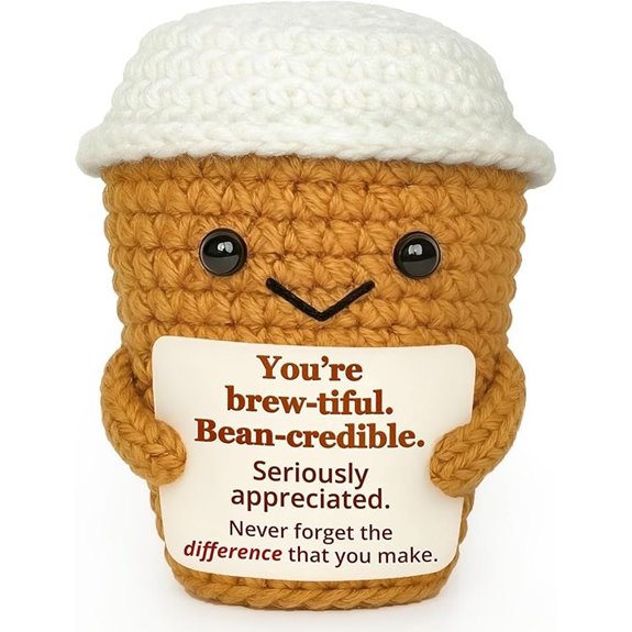Coffee Lover Gifts for Women Appreciation Crochet