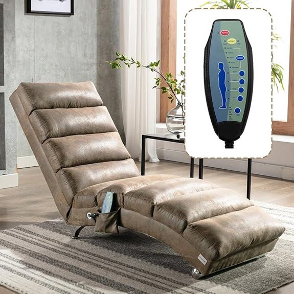 Upholstered Massage Recliner Chair for Living Room