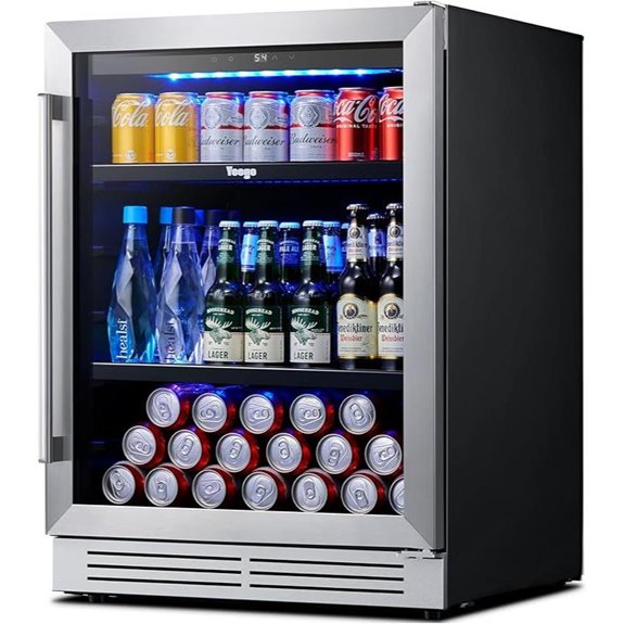 Yeego 24-Inch Beverage Cooler for Wine & Beer
