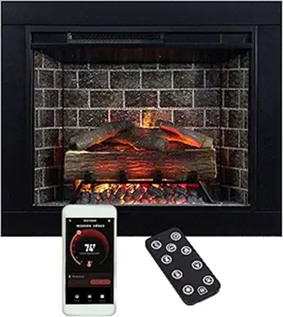 Modern Ember Uptown 28 Smart Electric Fireplace Insert