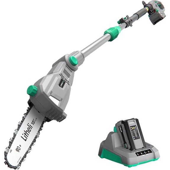 Litheli Cordless 40V Pole Saw with Battery and Charger