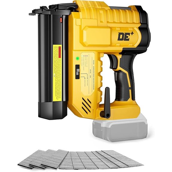 DeForce 18GA Cordless Brad Nailer with Nails