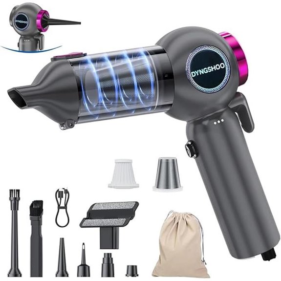 Handheld Cordless Car Vacuum with Window Breaker