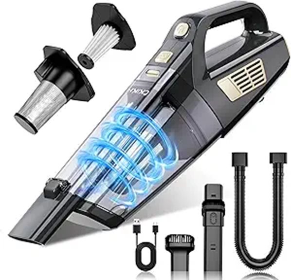 Cordless Handheld Vacuum with Strong Suction and Nozzles