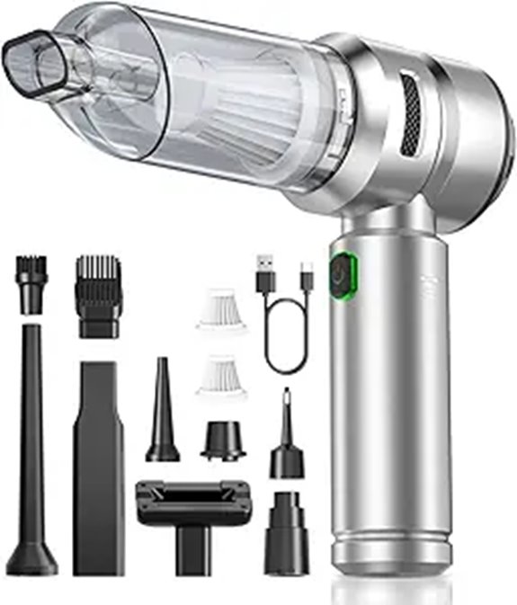 Portable Cordless Car Vacuum with Suction Modes