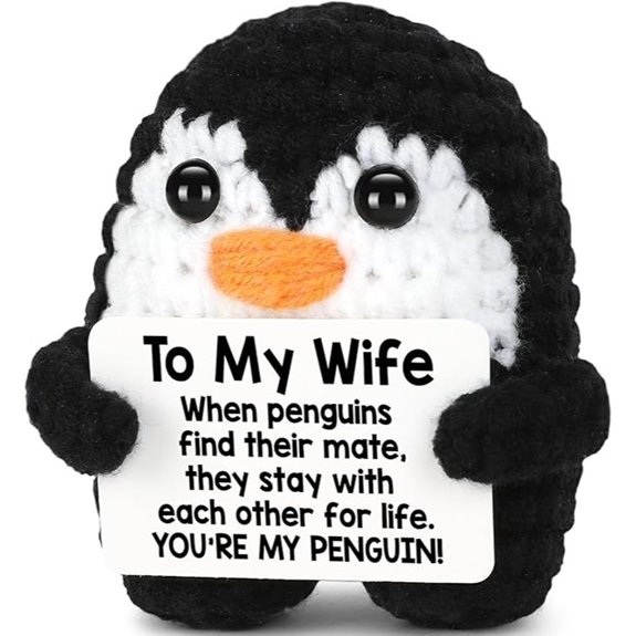 Handmade Crochet Penguin Gift for Wife or Her